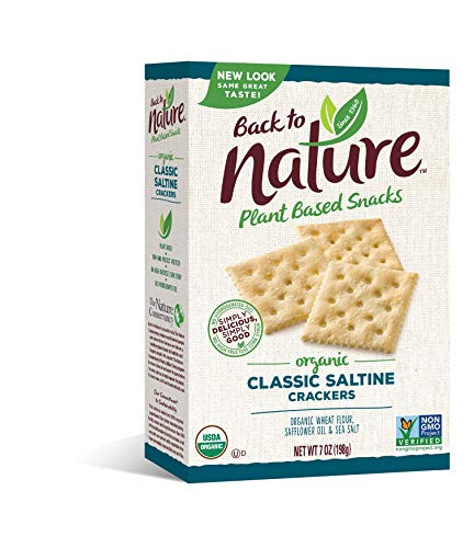Back to Nature Crackers  Organic Saltine  7 Ounce Pack of 6 Packaging May Vary