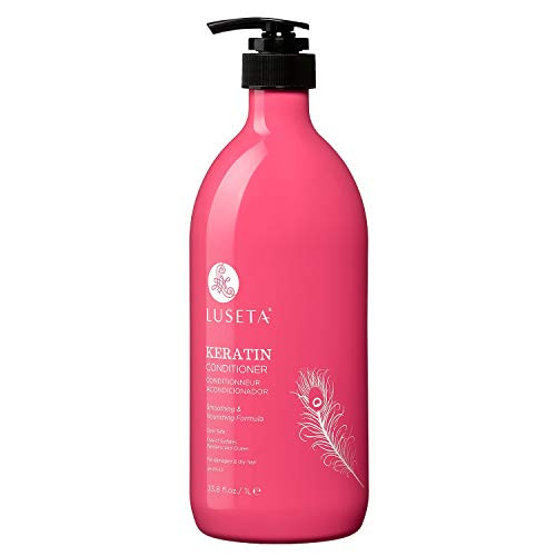 Luseta Keratin Smooth Conditioner - Infused with Keratin Protein to Refresh Dryness and Damaged Hair - Safe for Color Treated Keratin Treated Hair Sulfate Free Paraben Free 33-8oz Luseta Keratin Smooth Conditioner - Infused with Keratin Protein to Refresh Dryness and Damaged Hair - Safe for Color Treated Keratin Treated Hair Sulfate Free Paraben Free 33-8oz