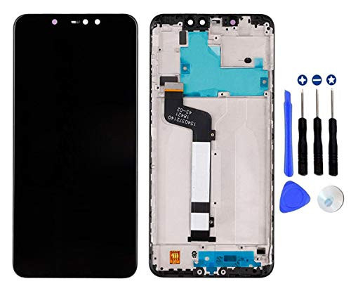 Iiseon Replacement for LCD Display Screen Touch Digitizer Assembly Compatible with Xiaomi Redmi Note 6 Pro-Redmi Note6 Pro 6-26  Black with Frame