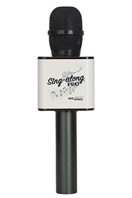 Sing-along PRO Bluetooth Microphone - Wireless Karaoke Microphone with Bluetooth for Kids and Adults - Portable Microphone for Home Karaoke - Sing-Along Mic with Stereo Audio - Black