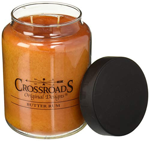 Crossroads Butter Rum Scented 2-Wick Candle  26 Ounce