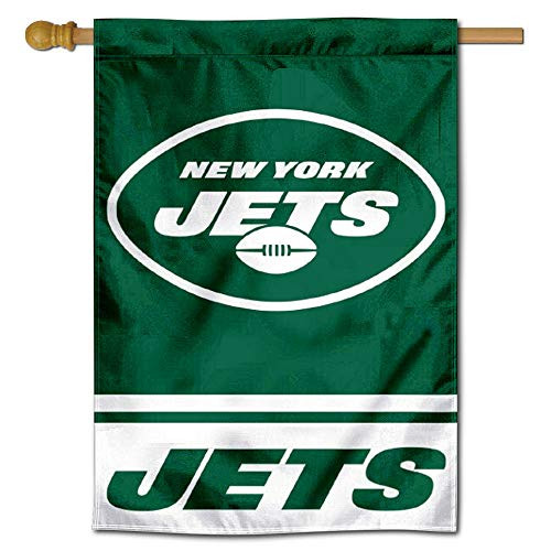 WinCraft New York Jets New Logo Double Sided House Banner Flag
