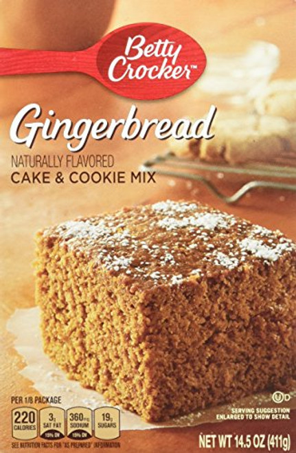 Betty Crocker Gingerbread Cake Cookie Mix 14-5-Ounce Box Pack of 4 Betty Crocker Gingerbread Cake Cookie Mix 14-5-Ounce Box Pack of 4