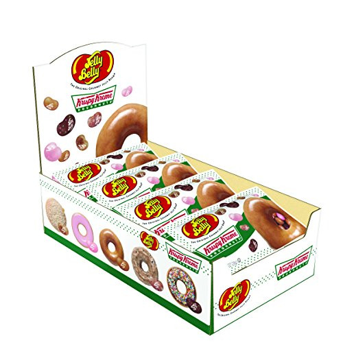 Jelly Belly Krispy Kreme Doughnuts Jelly Beans  Assorted Doughnut Flavors  1-oz  24 Pack