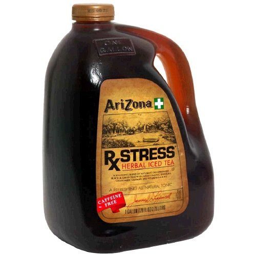 Arizona Tea  128 Fl- Oz Pack of 2 Rx Stress Herbal Iced Tea