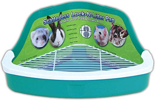 Ware Manufacturing Plastic Scatterless Lock-N-Litter Small Pet Pan  Pack of 2 Colors May Vary
