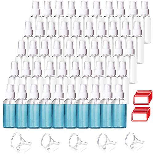 50 Packs 1-7oz Plastic Clear Spray Bottles 50ml Refillable Fine Mist Mini Travel Spray Bottle Cosmetic Empty Small Spray Bottle Liquid Containers for Essential Oils Perfumes 50PCS 50 Packs 1-7oz Plastic Clear Spray Bottles 50ml Refillable Fine Mist Mini Travel Spray Bottle Cosmetic Empty Small Spray Bottle Liquid Containers for Essential Oils Perfumes 50PCS