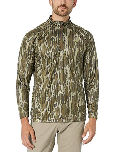 Mossy Oak Men s Camo Lightweight 1-4 Zip Hunting Shirt Original Bottomland X-Large Mossy Oak Men s Camo Lightweight 1-4 Zip Hunting Shirt Original Bottomland X-Large