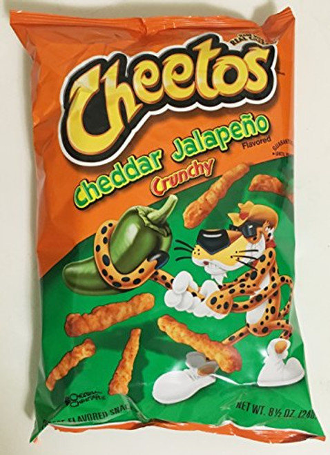 8-5oz Cheetos Cheddar Jalapeno Crunchy Pack of 4