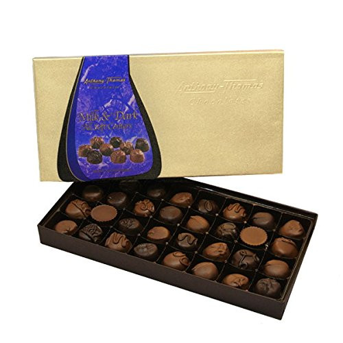 Anthony Thomas Soft Centers Assortment Chocolate Gift Box Milk and Dark Chocolate Assortment 24 Count Milk and Dark Chocolate Assortment Anthony Thomas Soft Centers Assortment Chocolate Gift Box Milk and Dark Chocolate Assortment 24 Count Milk and Dark Chocolate Assortment