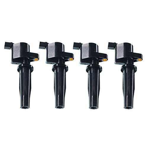 A-Premium Ignition Coils Pack Replacement for Ford Focus 2003-2011 Escape Transit Connect Mazda 3 2004-2005 Mazda 6 Tribute Mercury Mariner I4 2-3L 4-PC Set