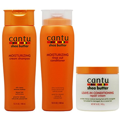 Cantu Shea Butter Moisturizing Shampoo Conditioner Leave In Repair Cream Set Cantu Shea Butter Moisturizing Shampoo Conditioner Leave In Repair Cream Set