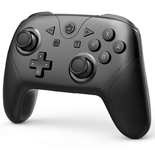 Game Controller Compatible with Switch and Switch Lite  Wireless Pro Controller Gamepad Remote Joystick with NFC  Turbo  Dual Vibration and Motion Control Function Black