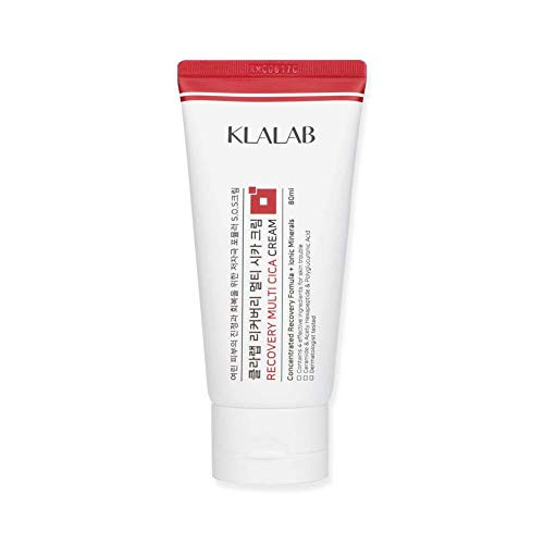KLALAB Recovery Multi Cica Cream  All in One Skin Repair Multi-Functional Ionized Minerals Centella Asiatica Extract Moisturizing Brightening Recover Care for all skin types  2-7fl oz