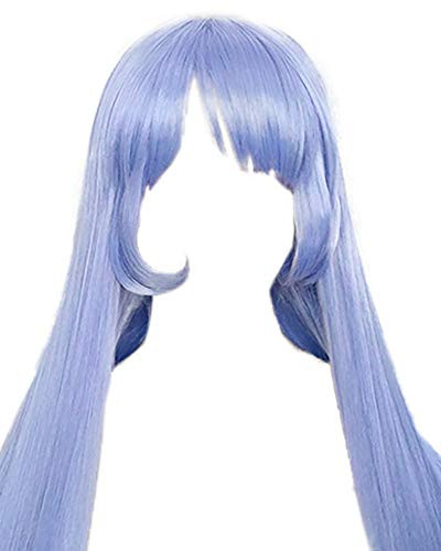 miccostumes Women s Nejire Hado Long Cosplay Wig Blue