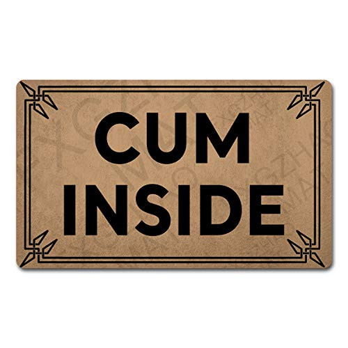 FXGZHAO Welcome Mat with Rubber Back 30 L x 18 W Cum Inside Funny Doormat for Entrance Way Monogram Mats for Front Door Mat No Slip Kitchen Rugs and Mats FXGZHAO Welcome Mat with Rubber Back 30 L x 18 W Cum Inside Funny Doormat for Entrance Way Monogram Mats for Front Door Mat No Slip Kitchen Rugs and Mats