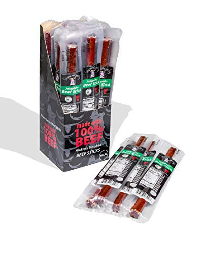 Supreme Beef Jerky - Halal Beef Jerky Sticks 1-35 oz 16 count Jalapeno