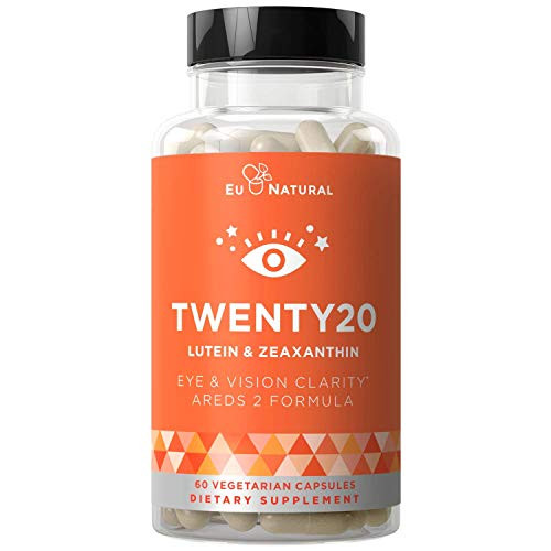 TWENTY20 AREDS 2 Eye Vitamins  Macular Health  Eye Strain  Dry Eye and Vision Health  Lutein Zeaxanthin    Bilberry Extract  60 Vegetarian Soft Capsules
