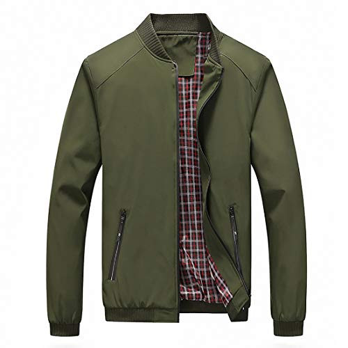 Nantersan Mens Bomber Jacket Casual Slim Fit Softshell Outdoor Windbreaker Lightweight Flight Jacket Coat