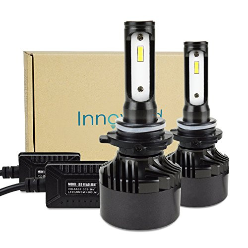 Innovited LED Headlight Bulbs Conversion Kit - 9006 HB4-7 200Lm 60W 6000K Cool White CREE