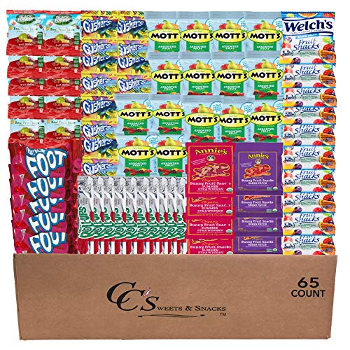 Fruit Snacks Variety Pack Bulk 65 count Snacks for Kids Includes - Fruit Roll Ups Motts Fruit Snacks Gushers Fruit Snacks Fruit by the Foot Welch s Fruit Snacks Annies Fruit Snack Fruit Snacks Variety Pack Bulk 65 count Snacks for Kids Includes - Fruit Roll Ups Motts Fruit Snacks Gushers Fruit Snacks Fruit by the Foot Welch s Fruit Snacks Annies Fruit Snack
