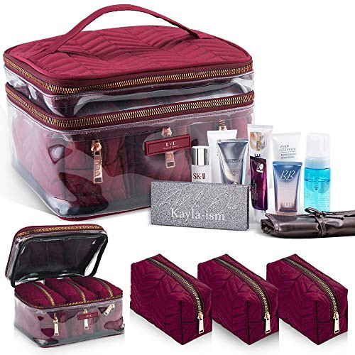 Travel Makeup Bags   Cosmetic Bag For On The Go   Portable Makeup Bags   Travel Cosmetic Bags With Compartments   Storage For Makeup Bags   Organizer For Makeup   Cosmetic Bag And Makeup Holder  Red Travel Makeup Bags   Cosmetic Bag For On The Go   Portable Makeup Bags   Travel Cosmetic Bags With Compartments   Storage For Makeup Bags   Organizer For Makeup   Cosmetic Bag And Makeup Holder  Red