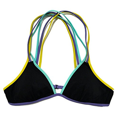 Victoria s Secret Swim Crossback Strappy Triangle Bikini Top M  Black