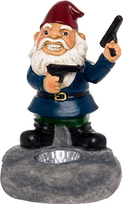 Solar Outdoor Second Amendment Lawn Gnome - Light Up Garden Statue by GreenLighting Solar Outdoor Second Amendment Lawn Gnome - Light Up Garden Statue by GreenLighting