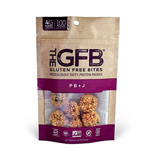 The GFB Gluten Free Protein Bites PBJ 4 Ounce 6 Count Vegan Dairy Free Non GMO Soy Free The GFB Gluten Free Protein Bites PBJ 4 Ounce 6 Count Vegan Dairy Free Non GMO Soy Free