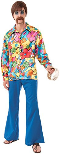 Forum Novelties Men's Hippie Groovy Go Go Costume Shirt, Multi, Standard