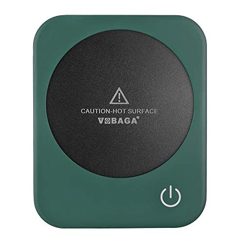VOBAGA Coffee Mug Warmer for Office Home Desk Use Auto Shut Off After 4 hours  Electric Cup Warmer with 3 Temperature Settings for Cocoa Tea Water Milk Soup Dark Green