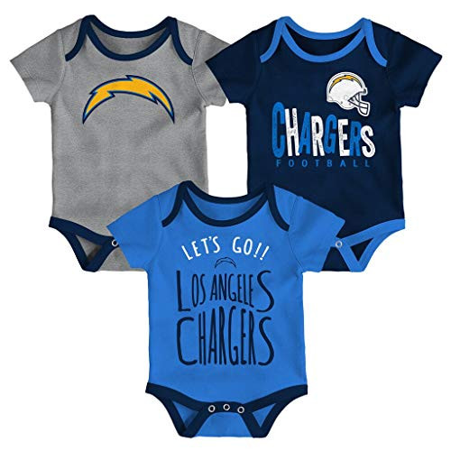 Outerstuff NFL Infants Tailgater 3 Piece Creeper Bodysuit Set 18 Months Los Angeles Chargers Outerstuff NFL Infants Tailgater 3 Piece Creeper Bodysuit Set 18 Months Los Angeles Chargers