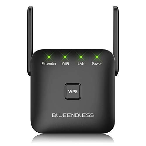 Blueendless WiFi Extender 300 Mbps with WPS Internet Signal Booster Amplifier - Wireless Repeater up to 300 Mbps - Extends WiFi Coverage to Smart Home Devices