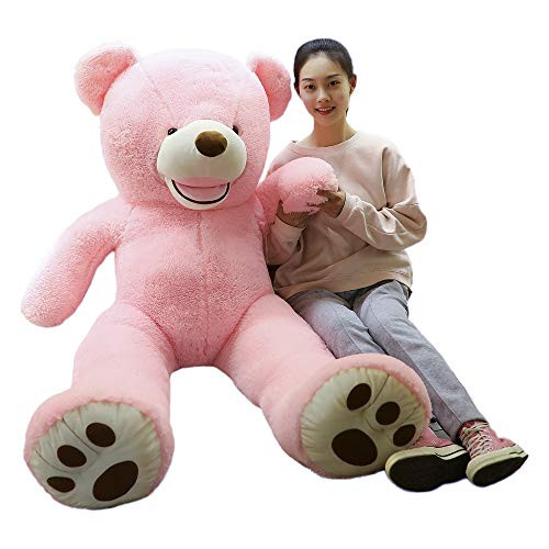 LApapaye Giant Teddy Bears Stuffed Animal Teddy Bear with Footprints Big Toys Life Size Plush Toy for Girlfriend (pink-39inch) LApapaye Giant Teddy Bears Stuffed Animal Teddy Bear with Footprints Big Toys Life Size Plush Toy for Girlfriend (pink-39inch)