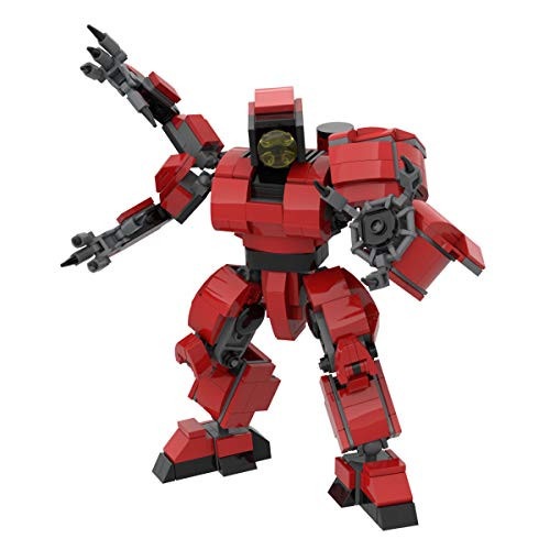 LionMoc Moc Creator 'Pacific Rim' DIY Mecha Building Block Bricks Machine Toy Compatible with Lego Building Set (Flame Cyclone)