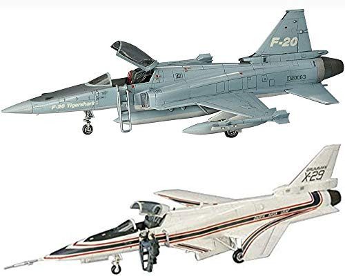 2 Hasegawa Model Planes Bundle - American Jets - F-20 Tigershark US Air Force Fighter and X-29 US Advanced Technology Demonstrator Japan Import 2 Hasegawa Model Planes Bundle - American Jets - F-20 Tigershark US Air Force Fighter and X-29 US Advanced Technology Demonstrator Japan Import