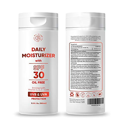 Every Day Moisturizer for Face and Neck with SPF30  Enriched with Vitamin C E and Z - Cote  Lightly Hydrate Your Skin  Providing Protection From the Sun and Free Radical Damage  For All Skin Types