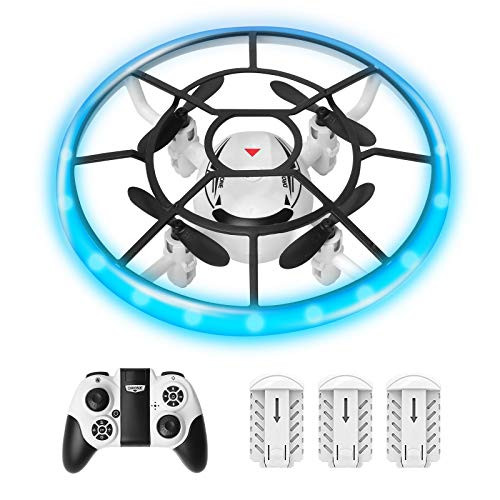 Mini Drone for Kids  RC Nano Small Quad-Copter  Altitude Hold  Headless Mode 3D Flips  One Key Return and Speed Adjustment  Best Drone Toy for Beginners Gift with 3 Batteries