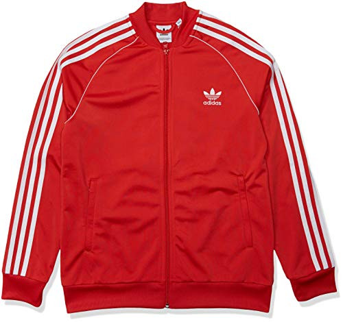 adidas Originals Kids  Superstar Track Top  lush red-White  L adidas Originals Kids  Superstar Track Top  lush red-White  L