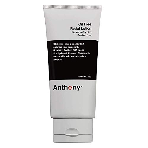 Anthony Oil Free Facial Lotion  3 Fl Oz  Contains Sodium PCA  Aloe Vera  Chamomile  Glycerin  Hydrates  Soothes  Retains Moisture to Your Skin