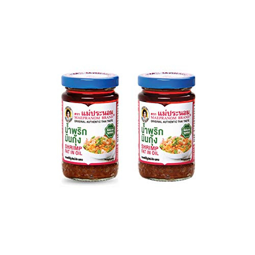 Mae Pranom Shrimp Paste Thai With Soya Bean Oil 90g  2 Bottle