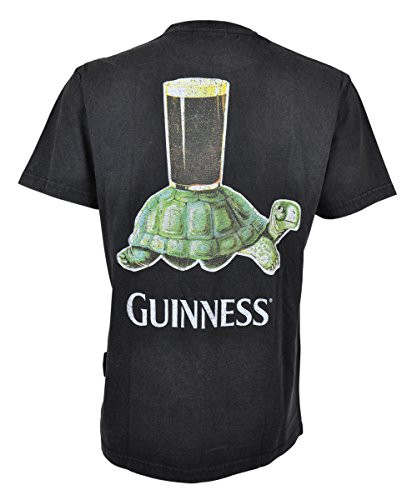 Premium Cotton Tee with Guinness Authentic Turtle and Pint Graphics - X-Large