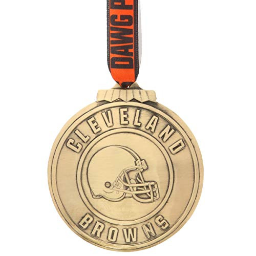 Wendell August NFL Cleveland Browns Classic Round Ornament Bronze Wendell August NFL Cleveland Browns Classic Round Ornament Bronze