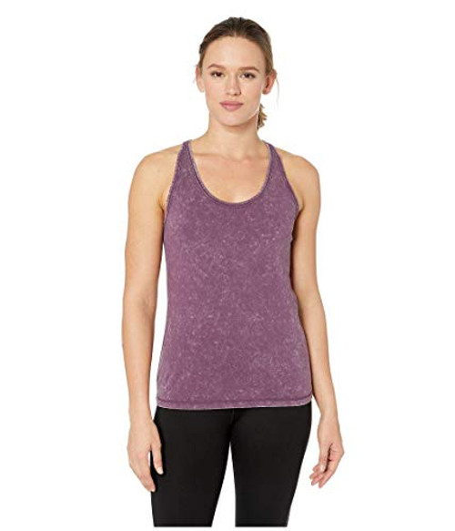 Reebok Women s Studio Washed Racer Back Tank  Urban Violet  2XS