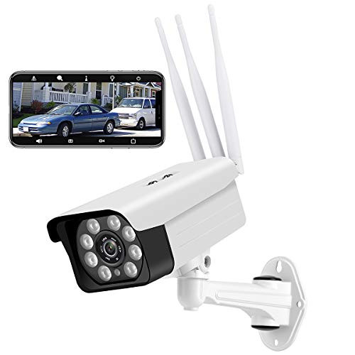 Security Camera Outdoor Wireless WiFi WEITASI WiFi Security Camera with 1080p Night Vision  Waterproof  Motion Alert 2-Way AudioWiFi Camera