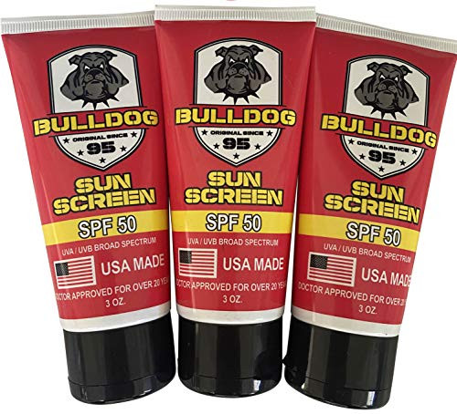 Bulldog Original U-S- Marine Corps SPF 50 Mineral Sunscreen Sun Block 3 Pack
