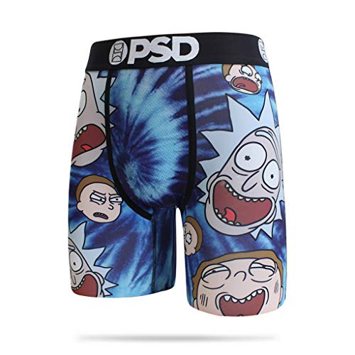 PSD Men s Brief Underwear Bottom Blue-Tie Dye Heads  M