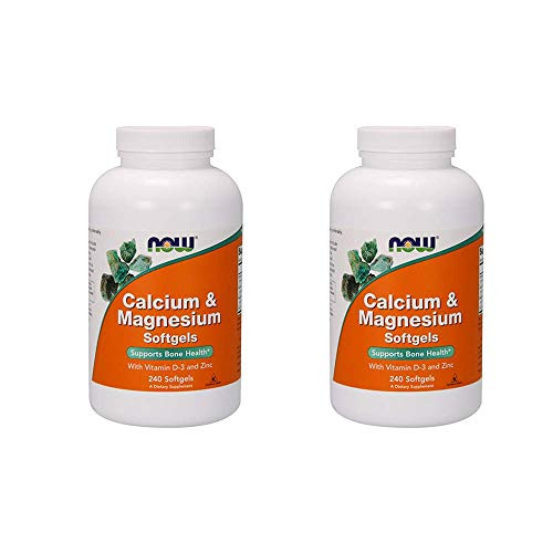 Now Foods  2 Pack Calcium   Magnesium  with Vitamin D-3 and Zinc  240 Softgels