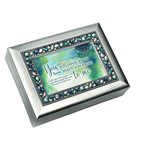 Cottage Garden You Mean So Much to Me Inspirational Brushed Silvertone Jewelry Music Box Plays Amazing Grace Cottage Garden You Mean So Much to Me Inspirational Brushed Silvertone Jewelry Music Box Plays Amazing Grace