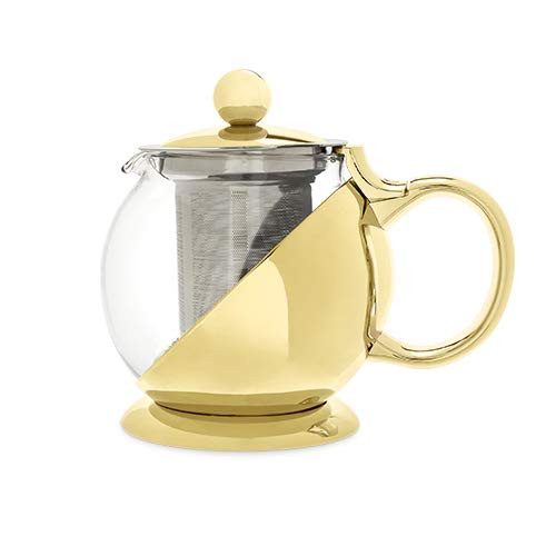 Pinky Up Shelby Gold Wrapped Teapot   Infuser Teapot